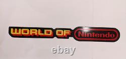 1989 World of Nintendo Display Case Cabinet Store Logo Sign Display Authentic