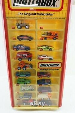 1990's Matchbox Revolving Store Display Case Complete With Cars Swivel Base