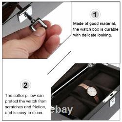 1pc Practical Elegant 3 Slots Watch Storage Case Watch Display Box Watch Holder