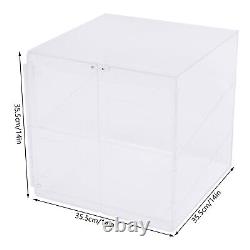 2 Tray Bakery Counter Display Case Acrylic Storage Cafe Hotel Counter Food