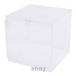 2 Tray Bakery Counter Display Case Acrylic Storage Cafe Hotel Counter Food