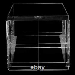 2 Tray Bakery Counter Display Case Acrylic Storage Cafe Hotel Counter Food