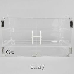 2 Tray Bakery Display Case Front Rear Door Donut Cookie Pastry Hotel Store