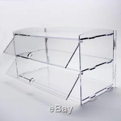 2 Tray Bakery Display Case Rear Door Donut Pastry For Hotel/Store/Coffee Shop