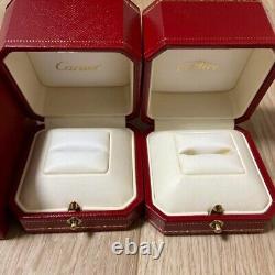 2-piece of Cartier Authentic Ring Empty Box RED Storage Display Case withOuter box