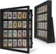 24 Graded Card Display Case, Baseball Card Display Stand, UV Protection, Storage