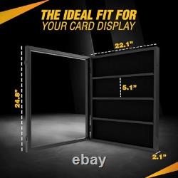 24 Graded Card Display Case, Baseball Card Display Stand, UV Protection, Storage