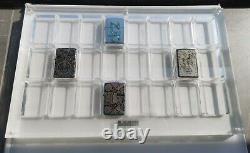 24 Grids Crystal Acrylic Magnetic Display Frame Storage Case For Zippo Lighters