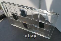 24 Grids Crystal Acrylic Magnetic Display Frame Storage Case For Zippo Lighters