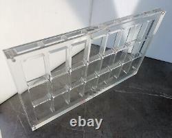 24 Grids Crystal Acrylic Magnetic Display Frame Storage Case For Zippo Lighters