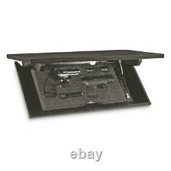 24 Gun Storage Shelf/Cabinet Mounted Convert Concealment Safe Magnetic Key Wood