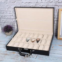 24 Slot Display Case Large Space Watch Box For Storage Display Watch Box