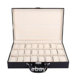 24 Slot Display Case Large Space Watch Box For Storage Display Watch Box
