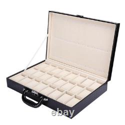 24 Slot Display Case Large Space Watch Box For Storage Display Watch Box
