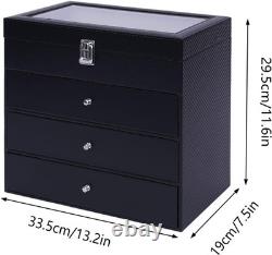 24 Slots Sunglasses Display Case, Eyeglass Sunglasses Glasses Storage Display