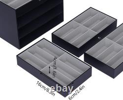 24 Slots Sunglasses Display Case, Eyeglass Sunglasses Glasses Storage Display