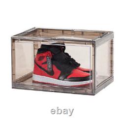 2x 4x 8x Magnetic Drop Side Shoe Box Storage Containers Sneaker Display Cases