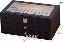 3-Layer Fountain Pen Display Case with 36 Slots for Pen Collection Storage