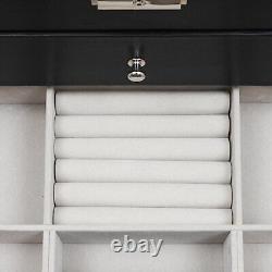 3-Layer Jewelry Storage Box 25 Slots Watch Sunglasses Organizer Display Case