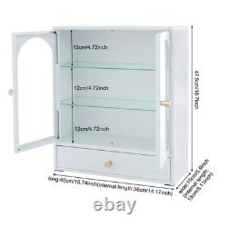 3 Layers Large Display Cabinet Display Case Storage With Magnetic Door401547.5cm