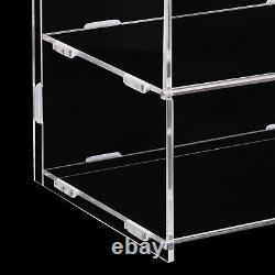 3-Tier Acrylic Display Case Homes Retail Stores Jewelry Watches Storage Cabinet
