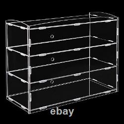 3-Tier Acrylic Display Case Homes Retail Stores Jewelry Watches Storage Cabinet