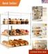 3-Tier Acrylic Pastry Display Case with Dustproof Door Perfect for Bakeries