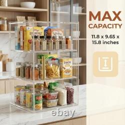 3-Tier Acrylic Pastry Display Case with Dustproof Door Perfect for Bakeries
