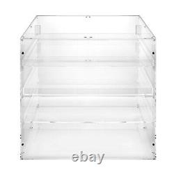 3 Tiers Countertop Bakery Display Case Cookie Pastry/Donut Store Showcase