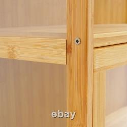 3 Tiers Display Cabinet, Toys Display Shelf Case, Large Capacity Storage Cabinet