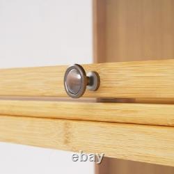 3 Tiers Display Cabinet, Toys Display Shelf Case, Large Capacity Storage Cabinet