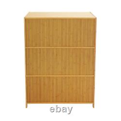 3 Tiers Mode Toys Storage Cabinet Shelf 31.512.641.7in Log Color Display Case