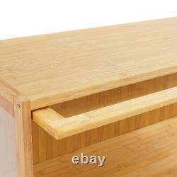 3 Tiers Mode Toys Storage Cabinet Shelf 31.512.641.7in Log Color Display Case