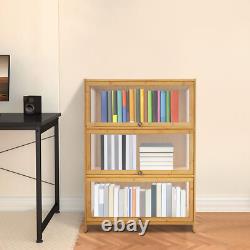 3 Tiers Mode Toys Storage Cabinet Shelf 31.512.641.7in Log Color Display Case