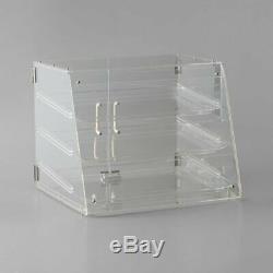 3 Tray Bakery Counter Display Case Rear Door Donut Pastry Cookie Hotel Store NEW