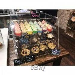 3 Tray Bakery Counter Display Case Rear Door Donut Pastry Cookie Hotel Store NEW