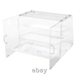 3 Tray Bread Storage Pastry Arclic Cake Display Case Pastries Muffins Show Case