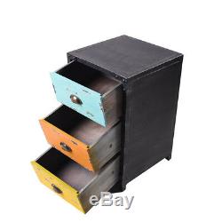 30 Industrial 3 Drawers Storage Cabinet Metal Design Display Case 15 Deep