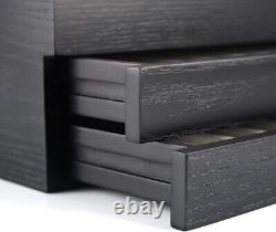 30Pcs Black Wood Pen Display Case Storage Box Fountain Pen Collection Box Gift