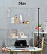 31.5 Crystal Acrylic Display Case For Store with Lock and Key Four-tier