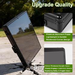 34X22 Aluminum Trading Card Display Case with 2 Password Lock for Exhibition