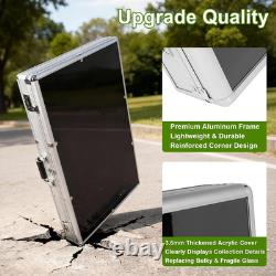 34X22 Aluminum Trading Card Display Case with 2 Password Lock for Exhibition