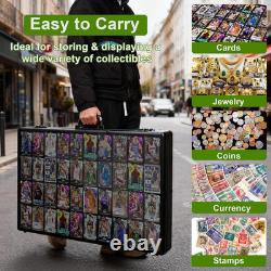 34X22 Aluminum Trading Card Display Case with 2 Password Lock for Exhibition