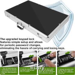 34X22 Aluminum Trading Card Display Case with 2 Password Lock for Exhibition 34X22 Aluminum Trading Card Display Case with 2 Password Lock for Exhibition