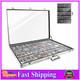 34x22 Silver Aluminum Trading Card Display Case Large Sports TCG Storage