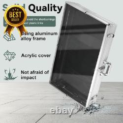 34x22 Silver Trading Card Display Case Aluminum Sports Card TCG Jewelry Storage 34x22 Silver Trading Card Display Case Aluminum Sports Card TCG Jewelry Storage