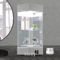 360° Electric Jewelry Rotating Clear Display Case with Built In LED 10.63x18.9