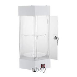 360° Electric Jewelry Rotating Clear Display Case with Built In LED 10.63x18.9