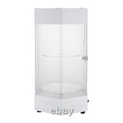 360° Electric Jewelry Rotating Clear Display Case with Built In LED 10.63x18.9