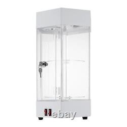 360° Electric Jewelry Rotating Clear Display Case with Built In LED 10.63x18.9